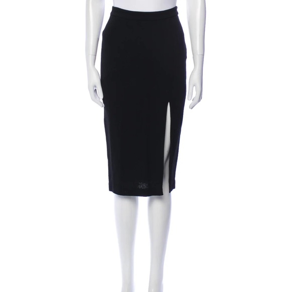 A.L.C. Dresses & Skirts - A.L.C. XS Midi Pencil Skirt w/ Mini Slit Black
